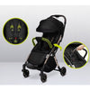Carucior sport, Lionelo, Julie One, De la nastere, Greutate redusa, Cu accesorii, Cadru din aluminiu, 0-22 kg, Pliere compacta pentru avion, Conform cu standardele europene de securitate EN1888-1 si EN1888-2, Negru/Auriu - gogobaby.ro