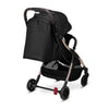 Carucior sport, Lionelo, Julie One, De la nastere, Greutate redusa, Cu accesorii, Cadru din aluminiu, 0-22 kg, Pliere compacta pentru avion, Conform cu standardele europene de securitate EN1888-1 si EN1888-2, Negru/Auriu - gogobaby.ro