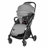 Carucior sport, Lionelo, Julie One, De la nastere, Greutate redusa, Cu accesorii, Cadru din aluminiu, 0-22 kg, Pliere compacta pentru avion, Conform cu standardele europene de securitate EN1888-1 si EN1888-2, Gri