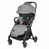 Carucior sport, Lionelo, Julie One, De la nastere, Greutate redusa, Cu accesorii, Cadru din aluminiu, 0-22 kg, Pliere compacta pentru avion, Conform cu standardele europene de securitate EN1888-1 si EN1888-2, Gri
