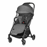 Carucior sport, Lionelo, Julie One, De la nastere, Greutate redusa, Cu accesorii, Cadru din aluminiu, 0-22 kg, Pliere compacta pentru avion, Conform cu standardele europene de securitate EN1888-1 si EN1888-2, Gri