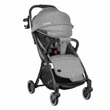 Carucior sport, Lionelo, Julie One, De la nastere, Greutate redusa, Cu accesorii, Cadru din aluminiu, 0-22 kg, Pliere compacta pentru avion, Conform cu standardele europene de securitate EN1888-1 si EN1888-2, Gri