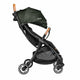 Carucior sport, Lionelo, Julie One, De la nastere, Greutate redusa, Cu accesorii, Cadru din aluminiu, 0-22 kg, Pliere compacta pentru avion, Conform cu standardele europene de securitate EN1888-1 si EN1888-2, Verde Tropical
