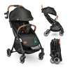 Carucior sport, Lionelo, Julie One, De la nastere, Greutate redusa, Cu accesorii, Cadru din aluminiu, 0-22 kg, Pliere compacta pentru avion, Conform cu standardele europene de securitate EN1888-1 si EN1888-2, Verde Tropical