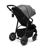 Carucior sport, Lionelo, Natt, De la nastere, Cu accesorii si capotina XXL reglabila, 0 - 22 kg, Conform cu standardele europene de securitate EN1888-1, EN1888-2, Gri