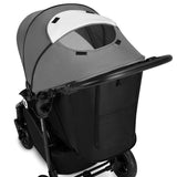 Carucior sport, Lionelo, Natt, De la nastere, Cu accesorii si capotina XXL reglabila, 0 - 22 kg, Conform cu standardele europene de securitate EN1888-1, EN1888-2, Gri