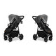 Carucior sport, Lionelo, Natt, De la nastere, Cu accesorii si capotina XXL reglabila, 0 - 22 kg, Conform cu standardele europene de securitate EN1888-1, EN1888-2, Gri