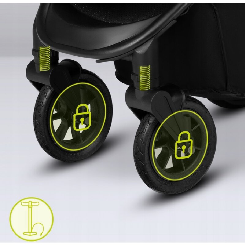 Carucior sport, Lionelo, Natt, De la nastere, Cu accesorii si capotina XXL reglabila, 0 - 22 kg, Conform cu standardele europene de securitate EN1888-1, EN1888-2, Gri - gogobaby.ro