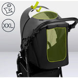 Carucior sport, Lionelo, Natt, De la nastere, Cu accesorii si capotina XXL reglabila, 0 - 22 kg, Conform cu standardele europene de securitate EN1888-1, EN1888-2, Gri