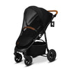 Carucior sport, Lionelo, Natt, De la nastere, Cu accesorii si capotina XXL reglabila, 0 - 22 kg, Conform cu standardele europene de securitate EN1888-1, EN1888-2, Negru Onyx - gogobaby.ro