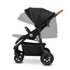 Carucior sport, Lionelo, Natt, De la nastere, Cu accesorii si capotina XXL reglabila, 0 - 22 kg, Conform cu standardele europene de securitate EN1888-1, EN1888-2, Negru Onyx - gogobaby.ro