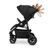 Carucior sport, Lionelo, Natt, De la nastere, Cu accesorii si capotina XXL reglabila, 0 - 22 kg, Conform cu standardele europene de securitate EN1888-1, EN1888-2, Negru Onyx - gogobaby.ro