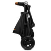 Carucior sport, Lionelo, Natt, De la nastere, Cu accesorii si capotina XXL reglabila, 0 - 22 kg, Conform cu standardele europene de securitate EN1888-1, EN1888-2, Negru Onyx - gogobaby.ro