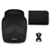 Carucior sport, Lionelo, Natt, De la nastere, Cu accesorii si capotina XXL reglabila, 0 - 22 kg, Conform cu standardele europene de securitate EN1888-1, EN1888-2, Negru Onyx - gogobaby.ro
