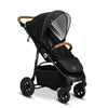 Carucior sport, Lionelo, Natt, De la nastere, Cu accesorii si capotina XXL reglabila, 0 - 22 kg, Conform cu standardele europene de securitate EN1888-1, EN1888-2, Negru Onyx - gogobaby.ro