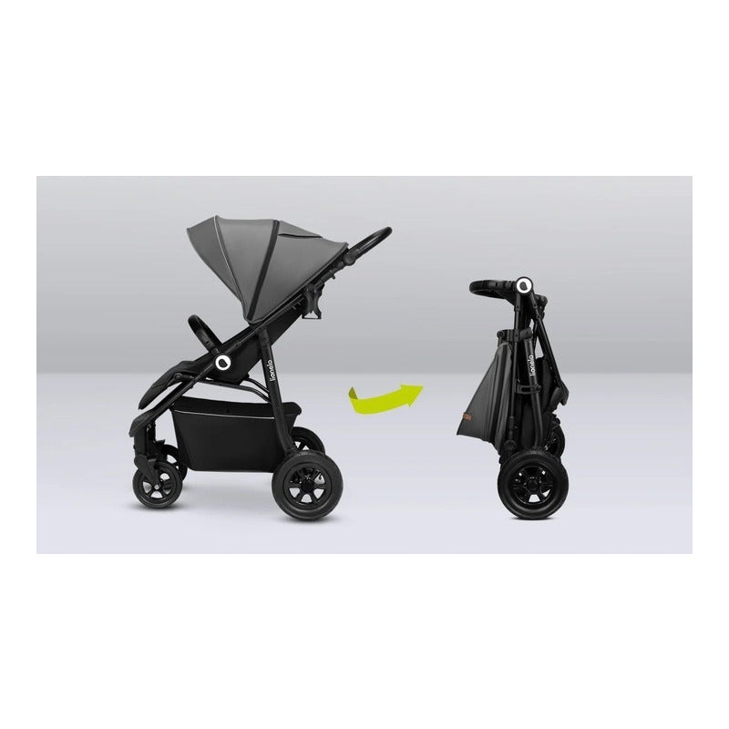 Carucior sport, Lionelo, Natt, De la nastere, Cu accesorii si capotina XXL reglabila, 0 - 22 kg, Conform cu standardele europene de securitate EN1888-1, EN1888-2, Negru Onyx - gogobaby.ro