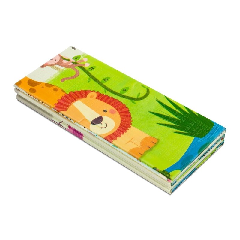 Covoras educativ, Lionelo, Robby, Pliabil, Impermeabil, Dimensiune mare, 200 x 180 cm, Cu Imprimeu pe ambele parti, Conform cu standardul european de securitate EN71, Multicolor - gogobaby.ro