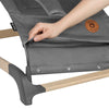 Fotoliu balansoar, Lionelo June AIR, Cu arcada cu jucarii, Ergonomic, Permite circulatia aerului, Balansare manuala, Pliabil, 0 luni+, Gri - gogobaby.ro