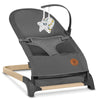 Fotoliu balansoar, Lionelo June AIR, Cu arcada cu jucarii, Ergonomic, Permite circulatia aerului, Balansare manuala, Pliabil, 0 luni+, Gri - gogobaby.ro