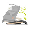 Fotoliu balansoar, Lionelo June AIR, Cu arcada cu jucarii, Ergonomic, Permite circulatia aerului, Balansare manuala, Pliabil, 0 luni+, Gri - gogobaby.ro