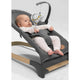 Fotoliu balansoar, Lionelo June AIR, Cu arcada cu jucarii, Ergonomic, Permite circulatia aerului, Balansare manuala, Pliabil, 0 luni+, Gri