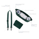 Geanta impermeabila, Lionelo, Little Cube, Pentru mamici si carucior, Impermeabila, Cu 4 compartimente, Curea detasabila, Buzunar exterior detasabil, Verde