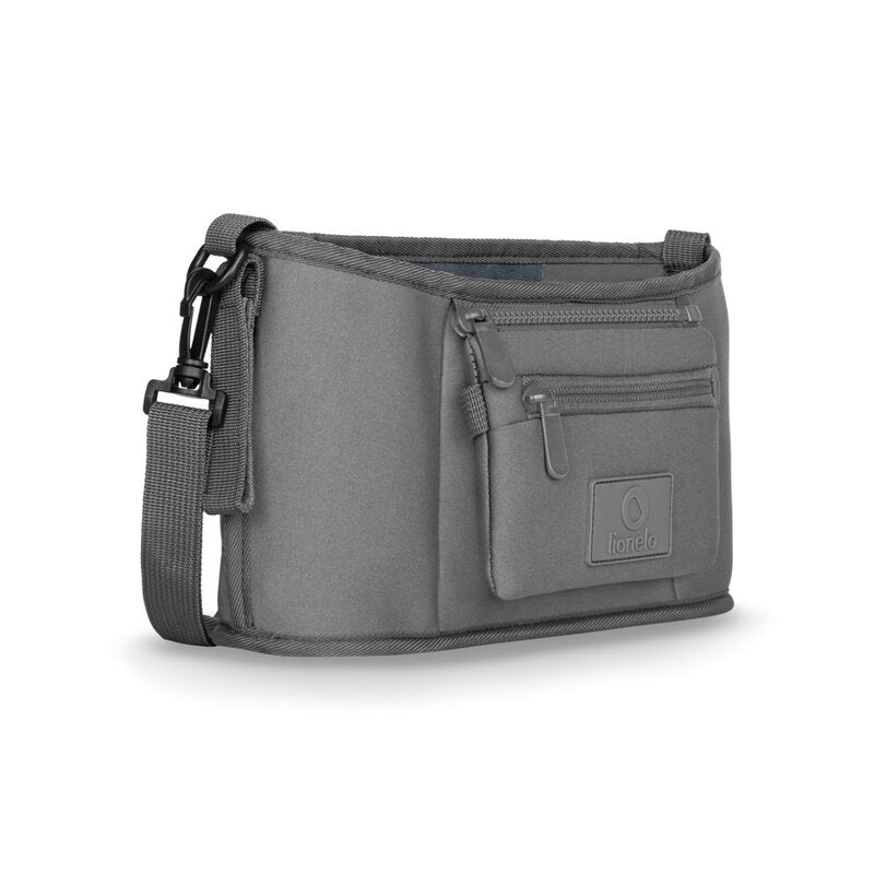 Geanta impermeabila, Lionelo, Little Cube, Pentru mamici si carucior, Impermeabila, Cu 4 compartimente, Curea detasabila, Buzunar exterior detasabil, Gri