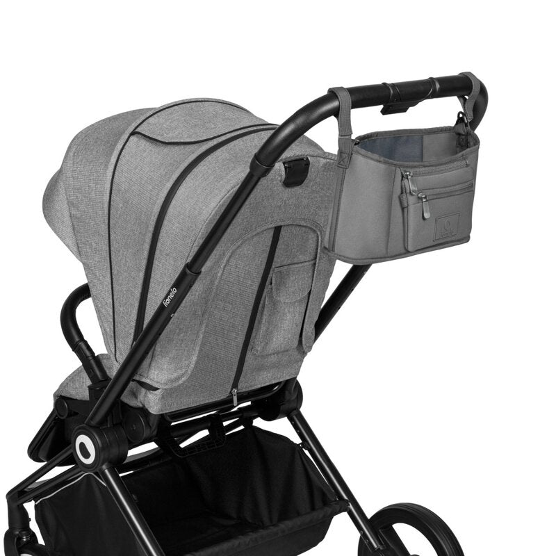 Geanta impermeabila, Lionelo, Little Cube, Pentru mamici si carucior, Impermeabila, Cu 4 compartimente, Curea detasabila, Buzunar exterior detasabil, Gri