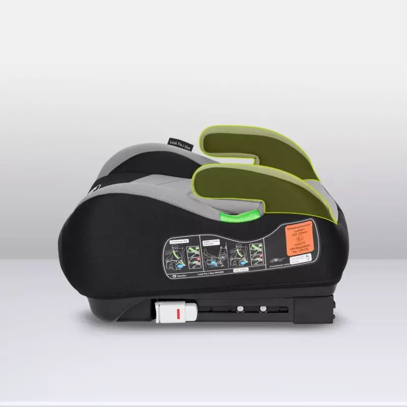 Inaltator auto, Lionelo, Luuk Fix I-size, 125- 150 cm, Instalare cu sistem Isofix si centura de prindere, Cu husa detasabila, Conform cu standardul european de securitate ECE R129, Gri