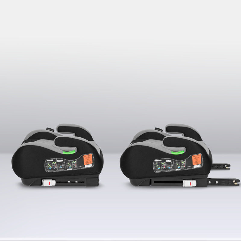 Inaltator auto, Lionelo, Luuk Fix I-size, 125- 150 cm, Instalare cu sistem Isofix si centura de prindere, Cu husa detasabila, Conform cu standardul european de securitate ECE R129, Gri - gogobaby.ro
