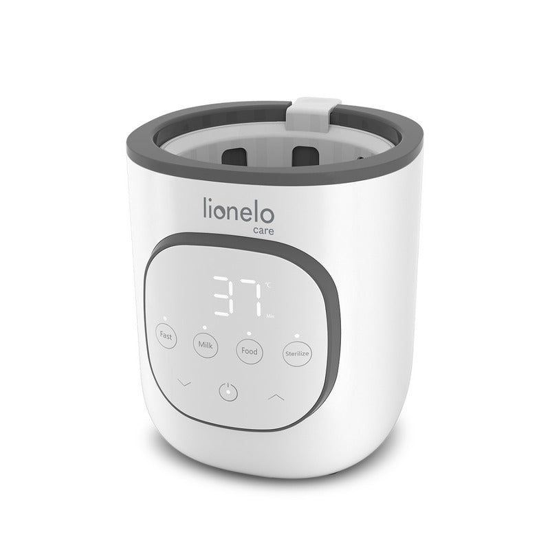 Incalzitor biberoane, Lionelo, ThermUp 2.0, 5 in 1, Sterilizare, Dezghetare, Incalzire rapida, 200 W, Fara BPA, Alb - gogobaby.ro