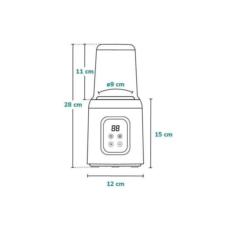 Incalzitor biberoane, Lionelo, ThermUp 2.0, 5 in 1, Sterilizare, Dezghetare, Incalzire rapida, 200 W, Fara BPA, Alb