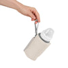 Incalzitor biberoane, Lionelo, ThermUp Go Plus, Portabil, Cu aspect elegant, Temperatura constanta pana la 24 h, Incarcare USB, Bej