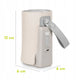 Incalzitor biberoane, Lionelo, ThermUp Go Plus, Portabil, Cu aspect elegant, Temperatura constanta pana la 24 h, Incarcare USB, Bej