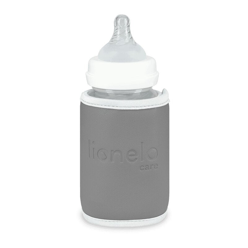 Incalzitor biberoane, Lionelo, ThermUp Go, Portabil, Temperatura constanta pana la 24 h, Incarcare USB, Gri