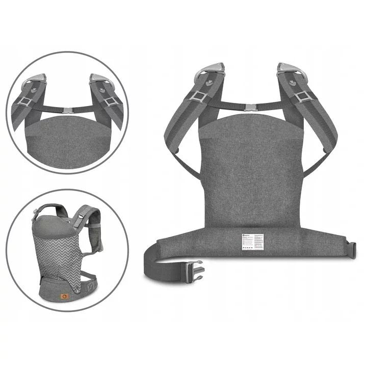 Marsupiu bebe, Lionelo, Margareet, Cu 3 pozitii de transport, Cu gluga, Pana la 20 Kg, Aprobat de Institutul International de Displazie de Sold, Conform cu standardul european de securitate CEN TR 16512, Wave