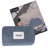 Paturica multifunctionala, Lionelo, Din bambus, Cu proprietati de termoreglare, Antibacteriana, Antifungica, Antialergice, Lavabila la masina de spalat, 100x75 cm, Albastru