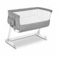 Patut co-sleeper, Lionelo, Theo, 2 in 1, Cu setare unghiulara, Reglabil in 5 pozitii pe inaltime, Conform cu standardele europeane de securitate EN1130 si EN16890, Grey