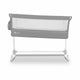 Patut co-sleeper, Lionelo, Theo, 2 in 1, Cu setare unghiulara, Reglabil in 5 pozitii pe inaltime, Conform cu standardele europeane de securitate EN1130 si EN16890, Grey