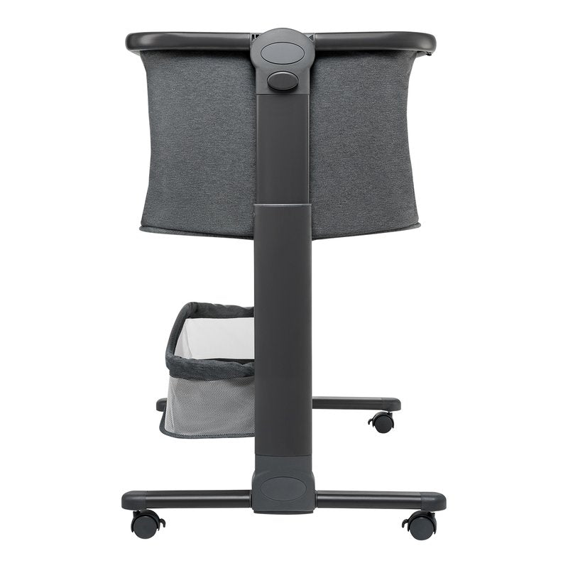 Patut co-sleeper, Lionelo, Timon, 3 in 1, Pliabil, Cu setare unghiulara, Reglabil in 6 pozitii pe inaltime, Din Aluminiu, 90x50 cm, Conform cu standardele europeane de securitate EN1130 si EN16890, Gri