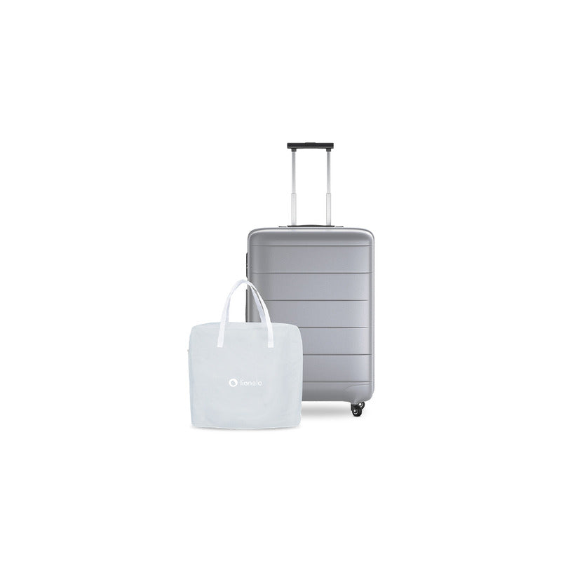 Patut balansoar, Lionelo, Malin, 3 in 1, Pliabil, 0-9 kg, Geanta Transport, Asamblare Rapida, Ultra-Usor, Conform cu standardele europeane de securitate EN1130 si EN16890, Gri - gogobaby.ro
