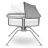 Patut balansoar, Lionelo, Malin, 3 in 1, Pliabil, 0-9 kg, Geanta Transport, Asamblare Rapida, Ultra-Usor, Conform cu standardele europeane de securitate EN1130 si EN16890, Gri