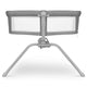 Patut balansoar, Lionelo, Malin, 3 in 1, Pliabil, 0-9 kg, Geanta Transport, Asamblare Rapida, Ultra-Usor, Conform cu standardele europeane de securitate EN1130 si EN16890, Gri