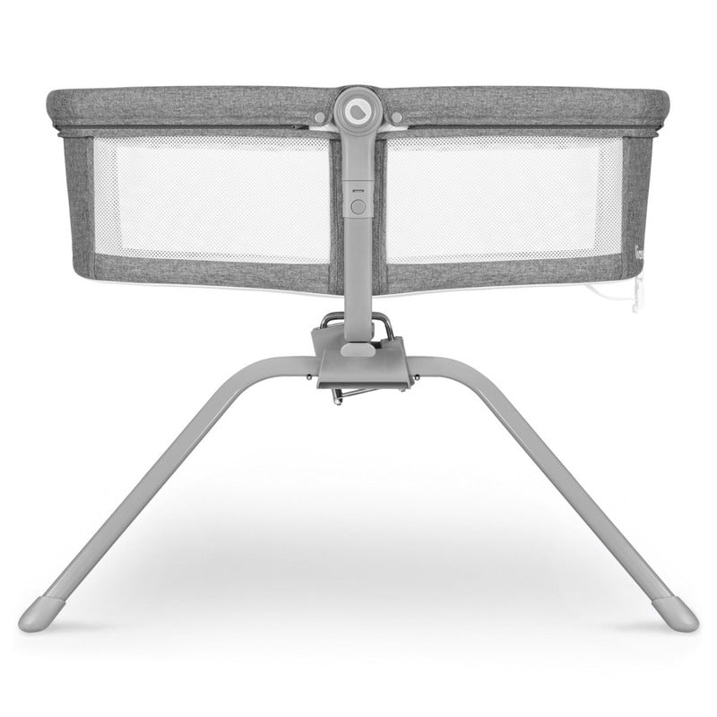 Patut balansoar, Lionelo, Malin, 3 in 1, Pliabil, 0-9 kg, Geanta Transport, Asamblare Rapida, Ultra-Usor, Conform cu standardele europeane de securitate EN1130 si EN16890, Gri