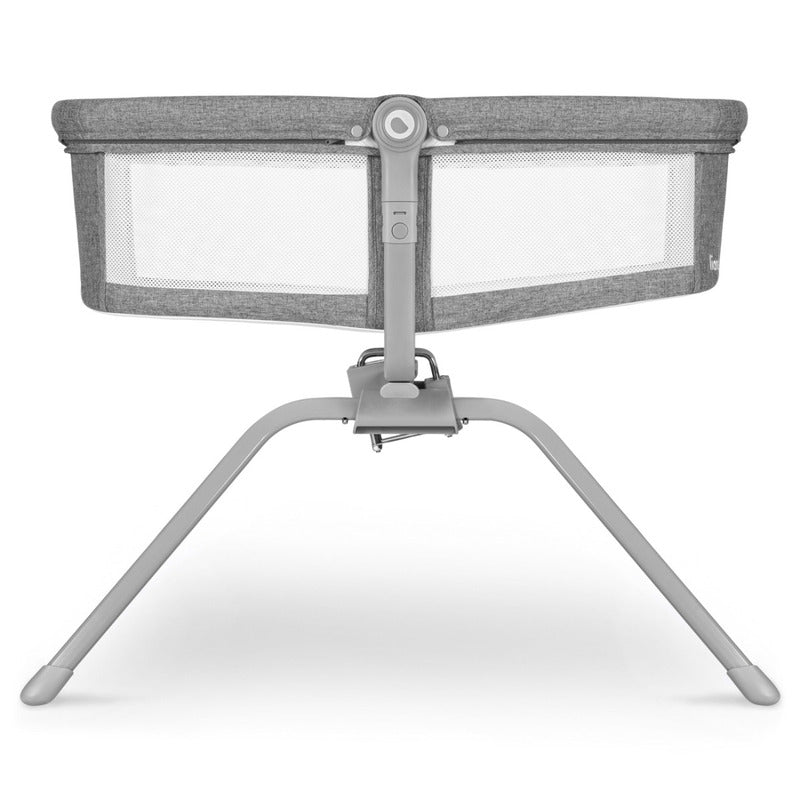 Patut balansoar, Lionelo, Malin, 3 in 1, Pliabil, 0-9 kg, Geanta Transport, Asamblare Rapida, Ultra-Usor, Conform cu standardele europeane de securitate EN1130 si EN16890, Gri