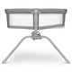Patut balansoar, Lionelo, Malin, 3 in 1, Pliabil, 0-9 kg, Geanta Transport, Asamblare Rapida, Ultra-Usor, Conform cu standardele europeane de securitate EN1130 si EN16890, Gri