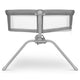 Patut balansoar, Lionelo, Malin, 3 in 1, Pliabil, 0-9 kg, Geanta Transport, Asamblare Rapida, Ultra-Usor, Conform cu standardele europeane de securitate EN1130 si EN16890, Gri