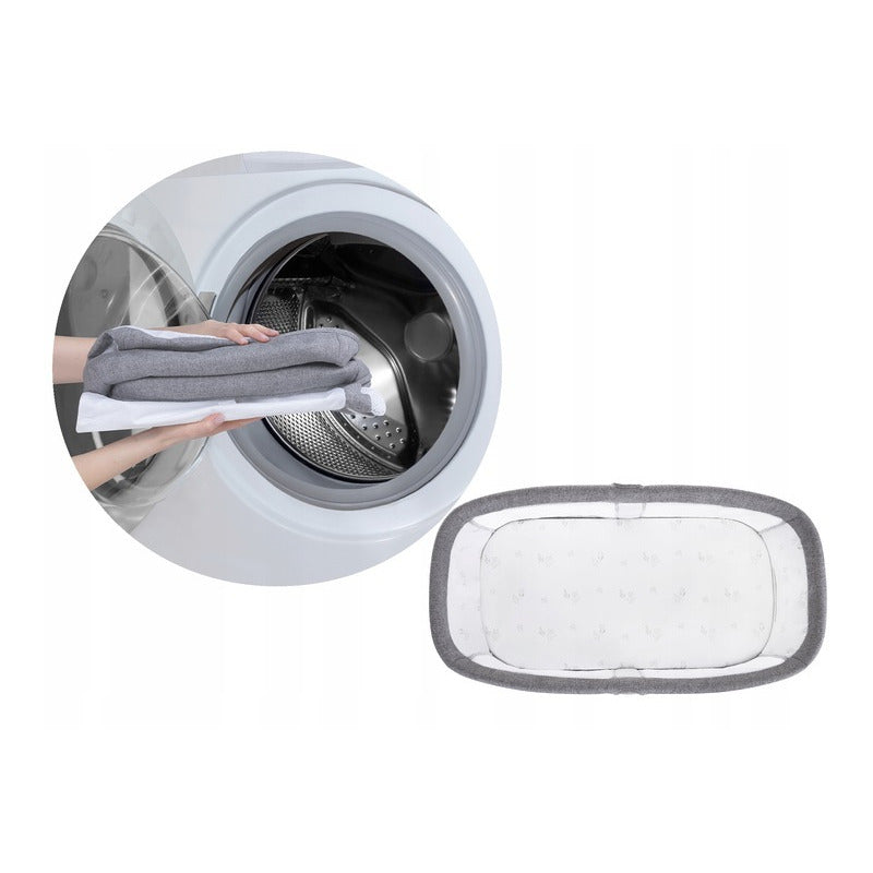 Patut balansoar, Lionelo, Malin, 3 in 1, Pliabil, 0-9 kg, Geanta Transport, Asamblare Rapida, Ultra-Usor, Conform cu standardele europeane de securitate EN1130 si EN16890, Gri - gogobaby.ro