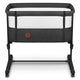 Patut co-sleeper, Lionelo, Aurora, 3 in 1, Cu leganare si setare unghiulara, Include saltea cu densitate T25 si geanta transport, Reglabil in 5 pozitii pe inaltime, Pana la 9 kg, 0 luni+, Conform cu EN 1130:2019+AC:2020, EN 16890:2, Gri inchis