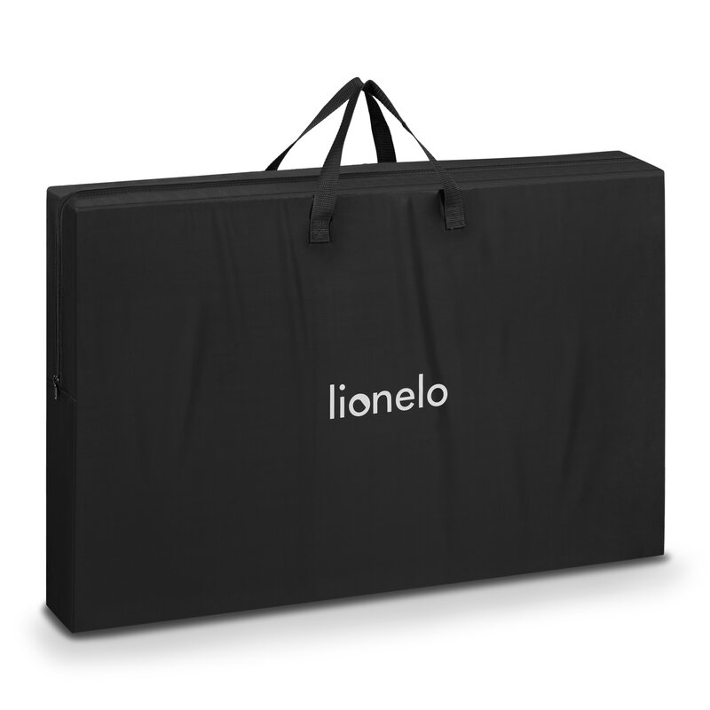 Patut co-sleeper, Lionelo, Aurora, 3 in 1, Cu leganare si setare unghiulara, Include saltea cu densitate T25 si geanta transport, Reglabil in 5 pozitii pe inaltime, Pana la 9 kg, 0 luni+, Conform cu EN 1130:2019+AC:2020, EN 16890:2, Gri inchis - gogobaby.ro